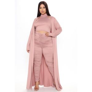 3-Piece Mauve colored set